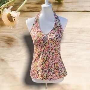 Ann Taylor LOFT Floral halter top
